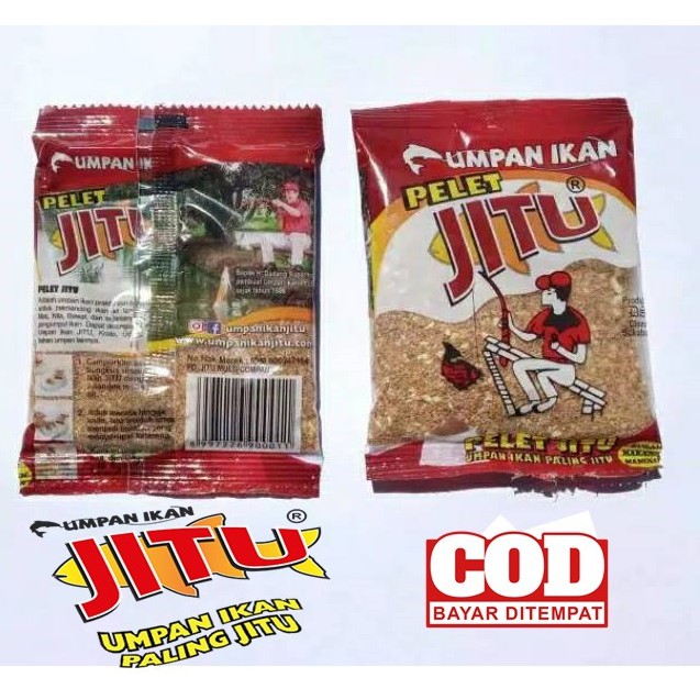 Pelet Jitu Instan Merah Original - Cocok Untuk Umpan Ikan Mas - Nila - Nilem - Tawes - Mujaer -Bawal
