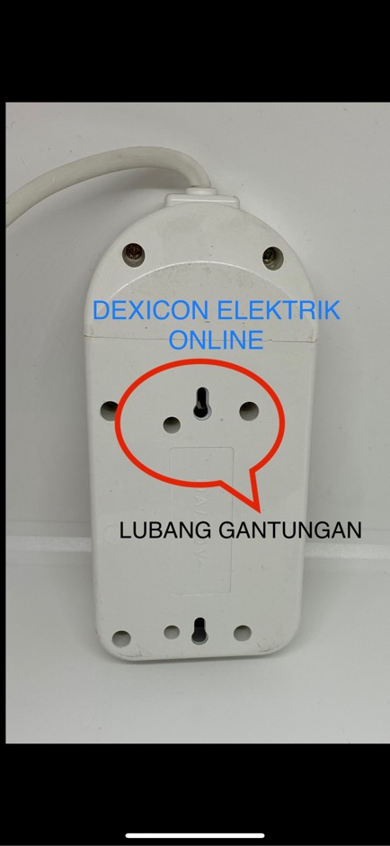 Stop kontak multipro 2 lubang 5 meter/colokan listrik/terminal listrik/saklar on-off/gulungan kabel