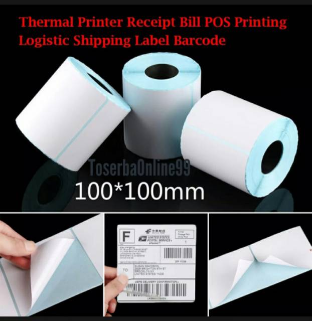 JAMINAN TERMURAH Kertas Sticker Direct Thermal 100×100 Isi 500lbr