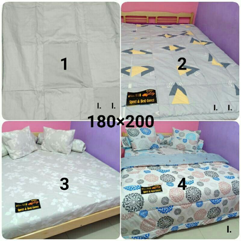 Sprei PERCA My Love 180x200 King Size tinggi 20 cm motif 2