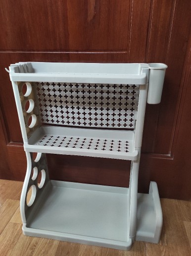 Rak Tempat Bumbu Dapur Serbaguna Dinding Minimalis Plastik Perabotan Dapur Rumah Tangga Murah Zk268