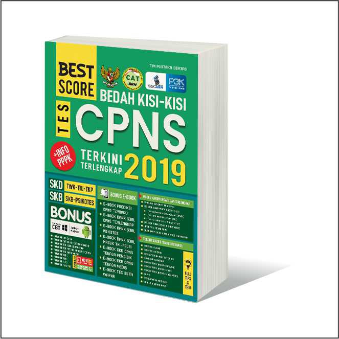 

Buku BEST SCORE BEDAH KISI-KISI TES CPNS 2019