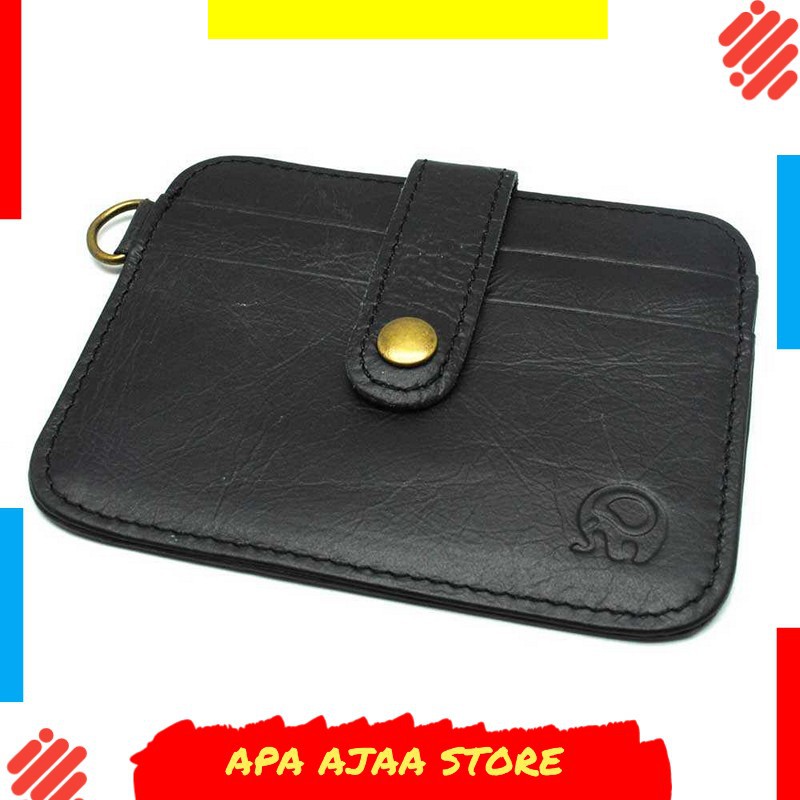 Terbaru ! JINBAOLAI Dompet Kecil Kulit dengan Hasp Ring - C031