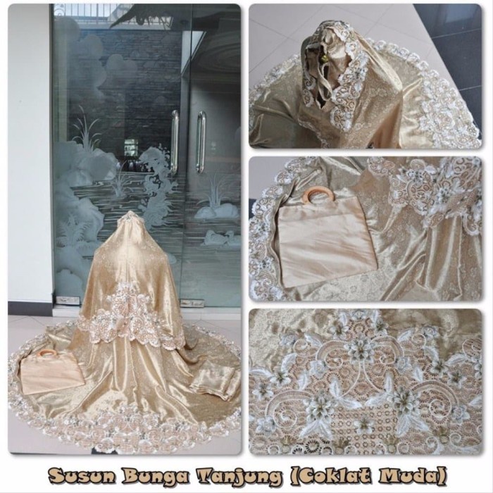 Mukena Dewasa Bordir Susun Bunga Tanjung mukena dewasa mukena bordir