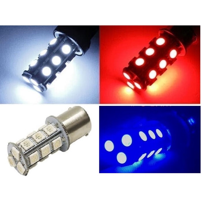 Lampu LED Rem Diam Stop Lamp 1157 Manteng Still Diam 18 Mata Motor Mobil