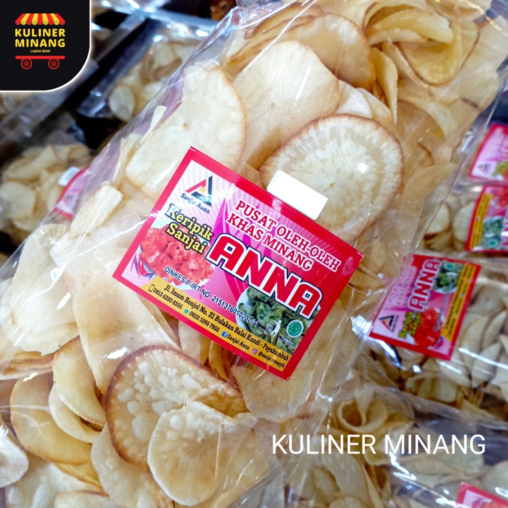 

Sanjai Original Anna Oleh-Oleh Asli Cemilan Kampung Makanan Khas Payakumbuh Padang kabau Jajanan Snack Kuliner Minang Kabau AX00
