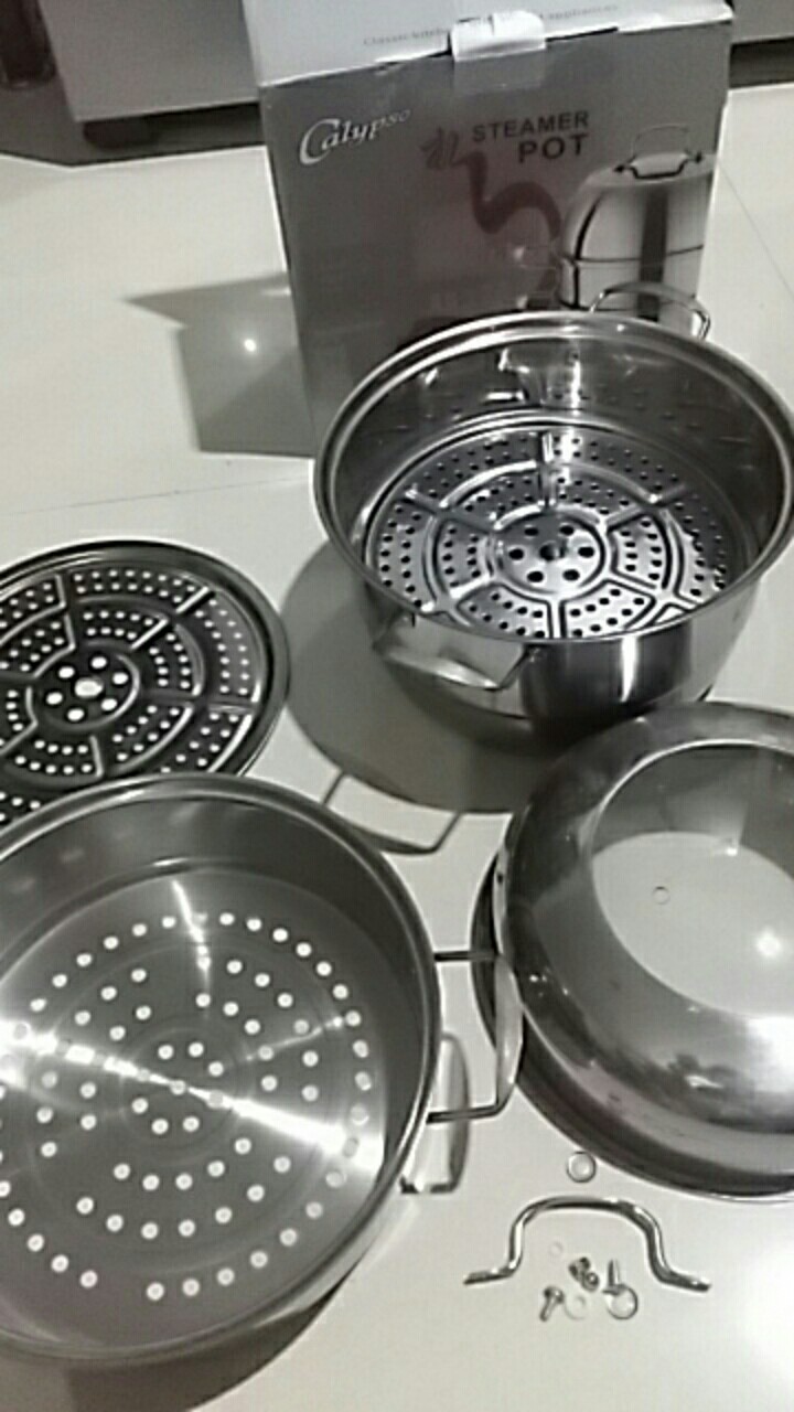 Calypso Panci Kukus Steamer 3 Susun 30cm Dandang Kukusan Stainless Ori Good Quality Best Seller