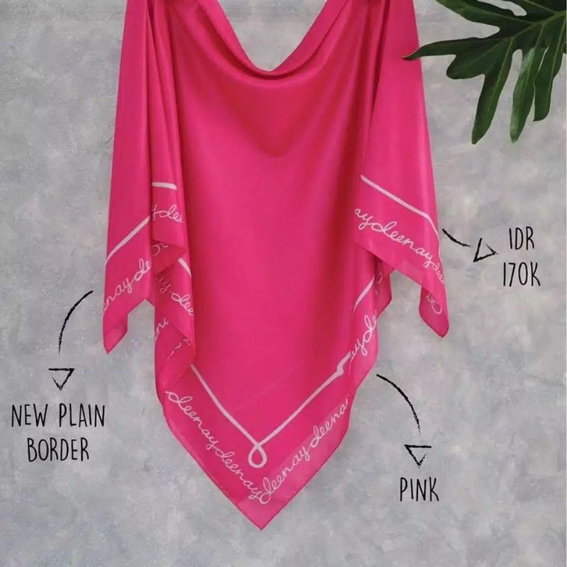 Deenay plain Border pink fanta ( fuchsia) glossy