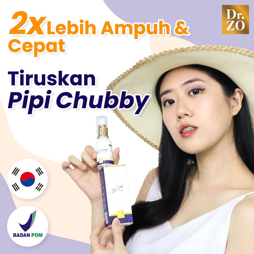 Cream Dr Zo Penirus Wajah Menghilangkan Double Chin Dan Lemak Dileher Secara Alami