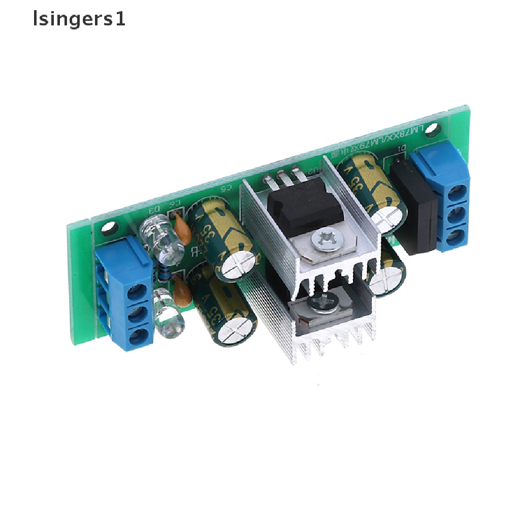 (lsingers1) Lm7815 + LM7915 Modul power supply regulator Tegangan Ganda 15V