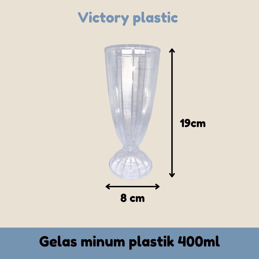 Gelas jus plastik bening 400ml mug plastik cangkir plastik gelas plastik bening 400ml