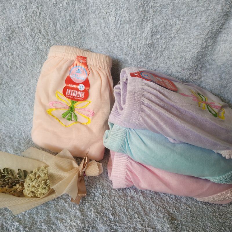 Celana Dalam Wanita Jumbo Motif Bordir Set Isi 1pcs - CD Wanita