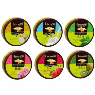⭐BAGUS⭐ HERBORIST LULUR TRADISIONAL BALI 100 200gr | Body Scrub Lulur Badan Herboris