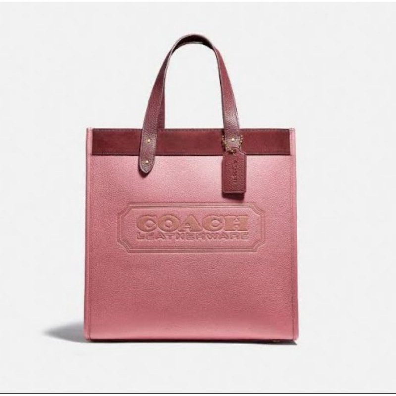 Field Tote In Colorblock With Coach Badge (C1093)