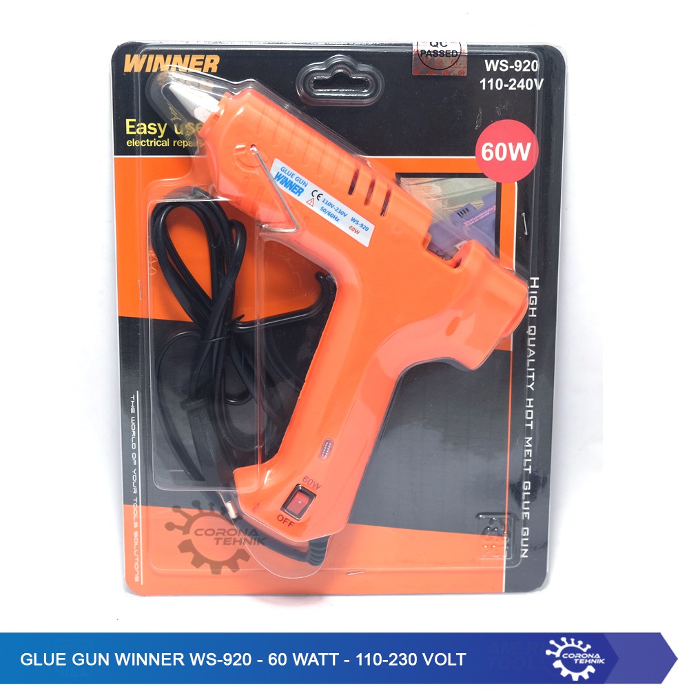 Glue Gun Winner WS-920 - 60 Watt - 110-230 Volt