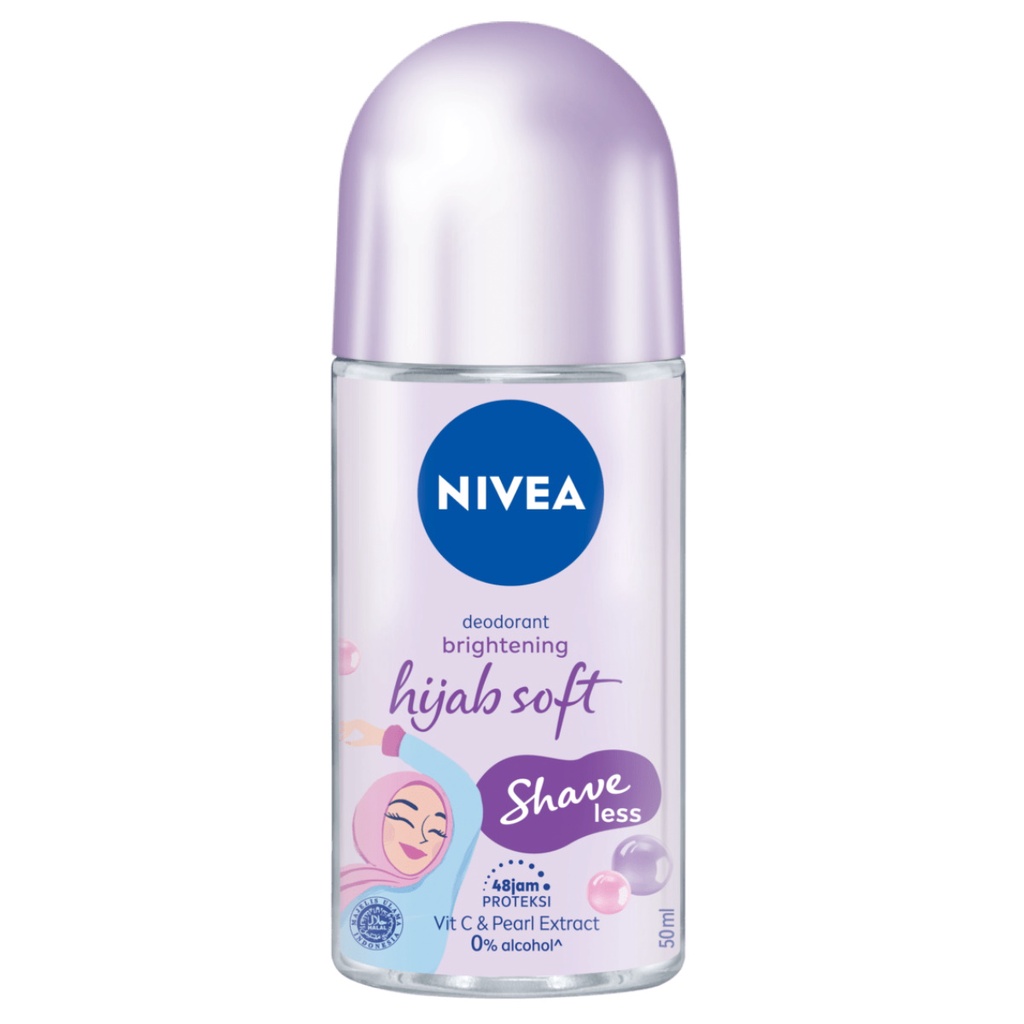 NIVEA Hijab Soft Shaveless | Personal Care Hijab Fresh Whitening Deodorant Roll-On 50ml