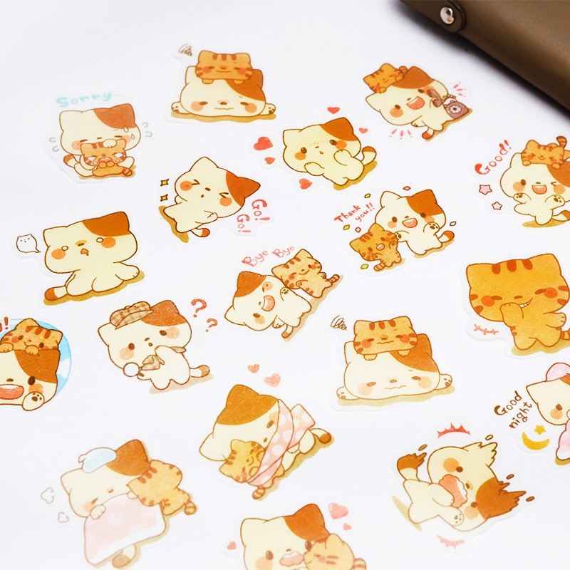 

Cats Cats Everywhere Flake Stickers Set (Stiker Dekorasi)
