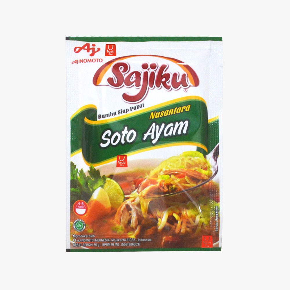 

Sajiku Soto Ayam Bumbu Instan Praktis Langsung Masak Eceran - 20gr