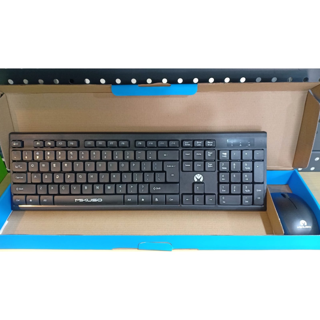 Keyboard Set Mouse WIRELLESS COMBO MIKUSO KB-C019 Keyboard Mouse Set