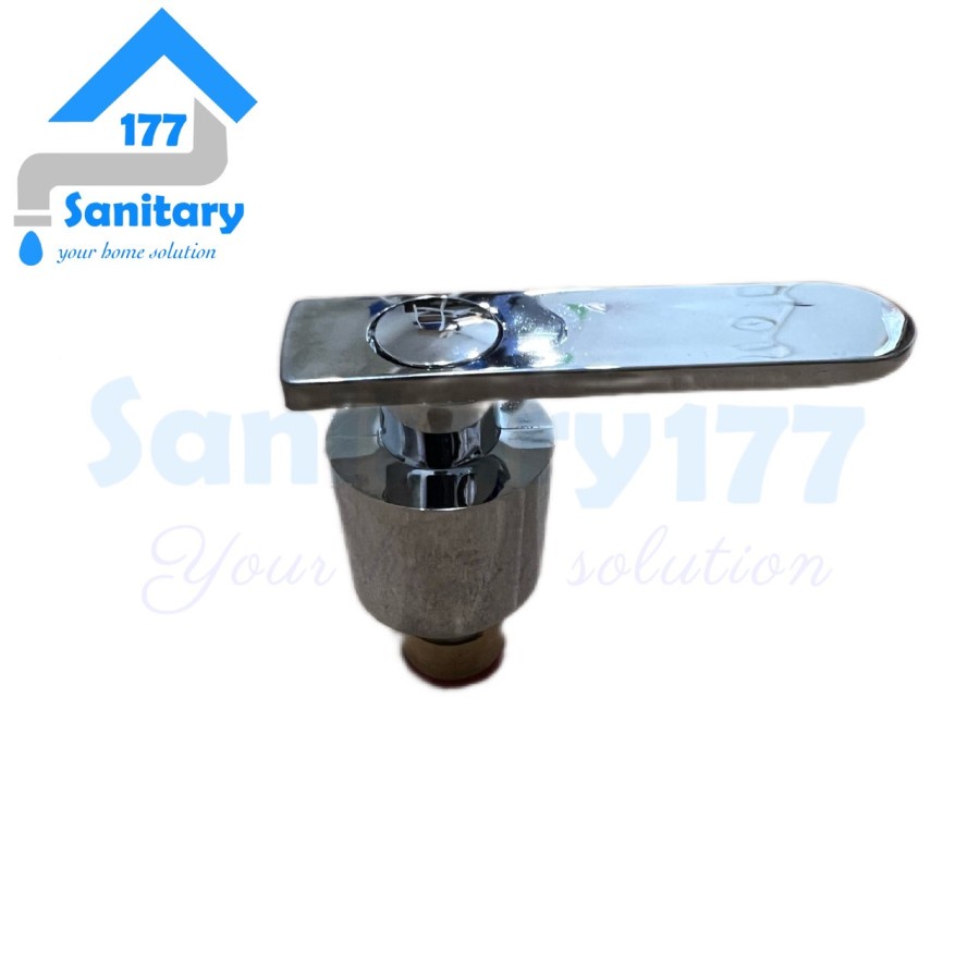 Handle Kran Valve Keran air ABS Chrome V15-Gagang Pegangan Kepala Kran Engkol Body Kran Dapur Keran Cabang