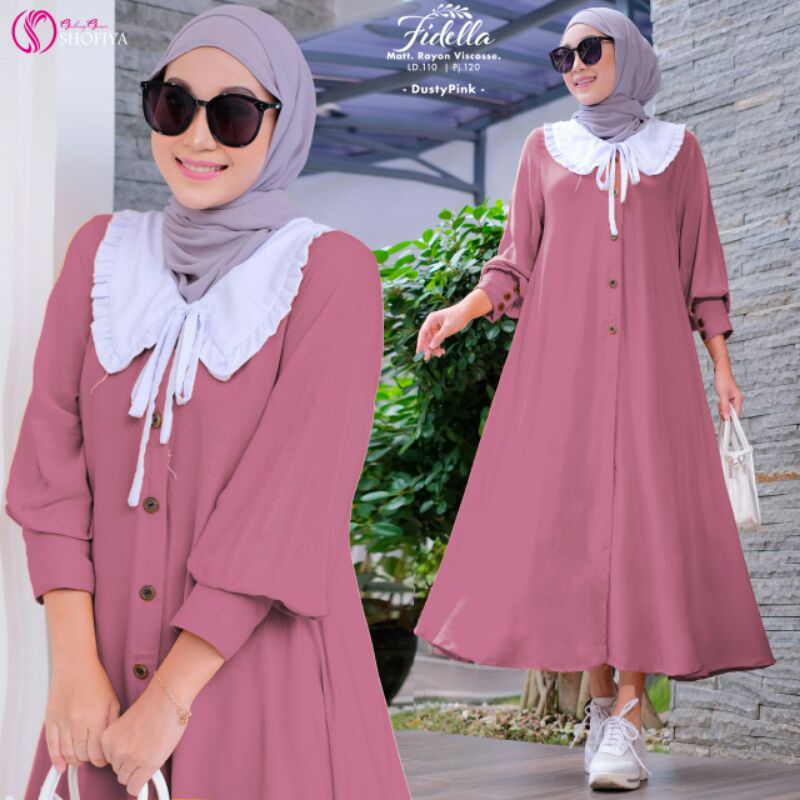 FIDELLA Midi Dress Ori by Shofiya