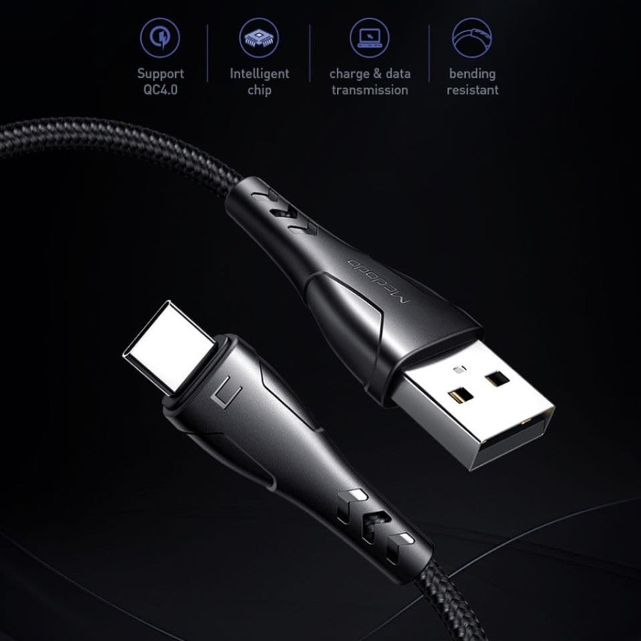 Mcdodo CA-7460 Kabel Type C Cable Data QC4.0 Android 20Cm cm Pendek Powerbank Fast Charging