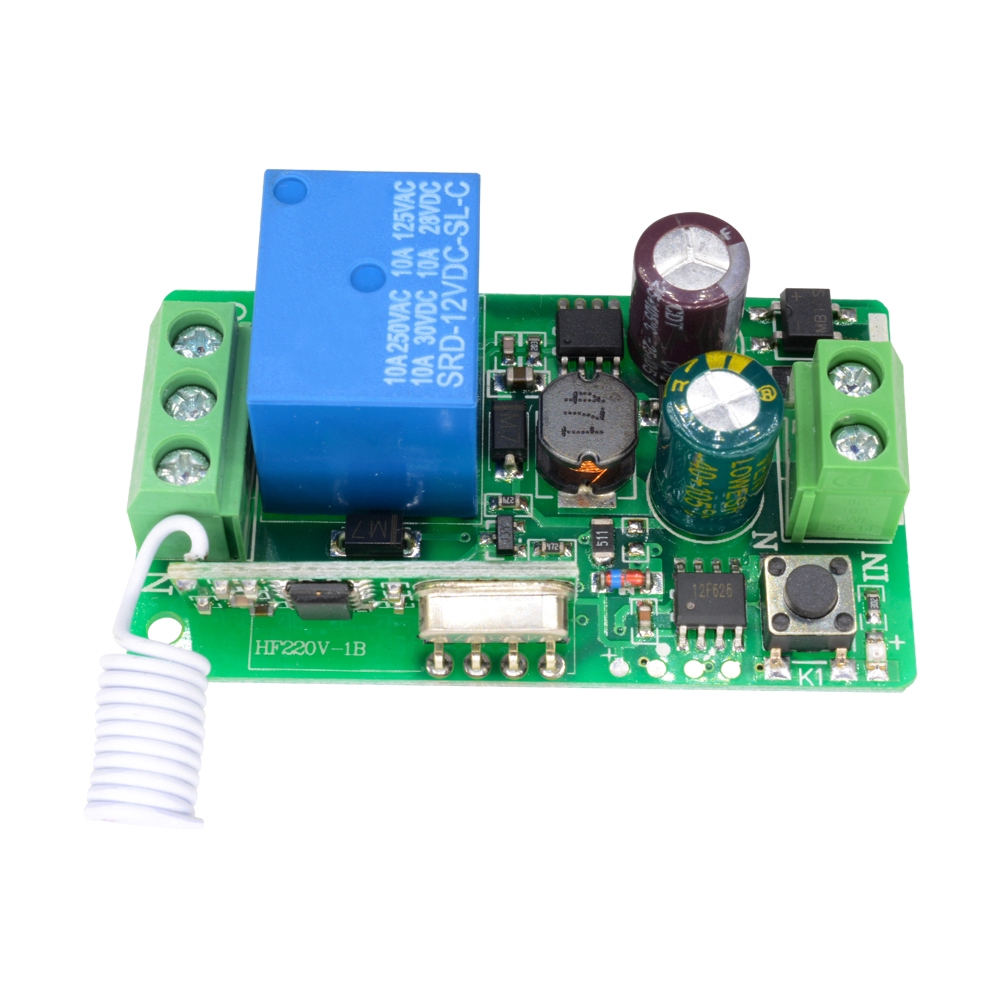 Transmitter Relay Nirkabel Rf 1ch 315mhz Dc 220v Dengan Remote Control