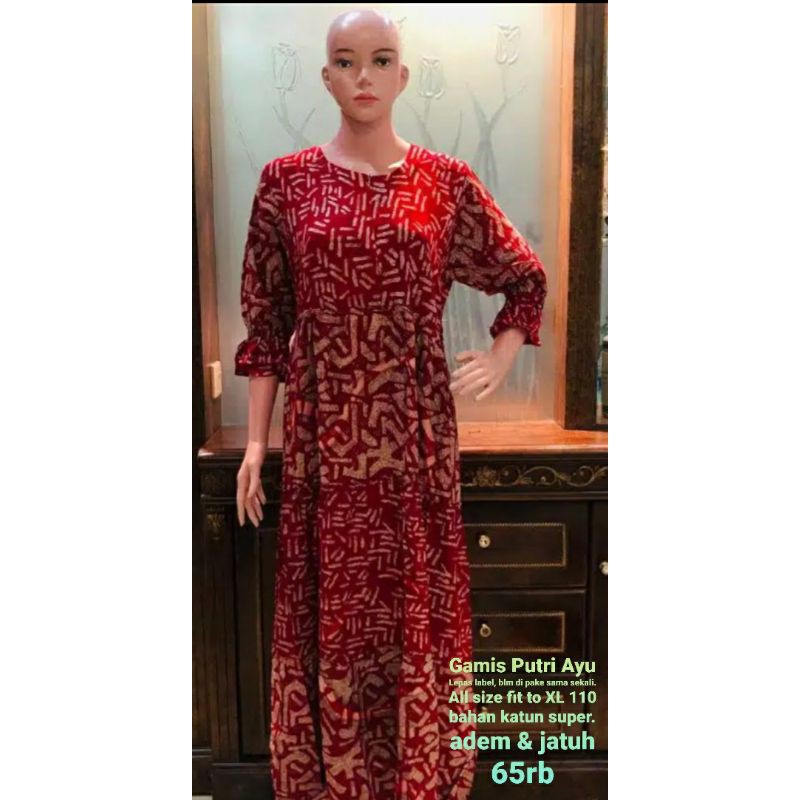 Gamis batik putri ayu