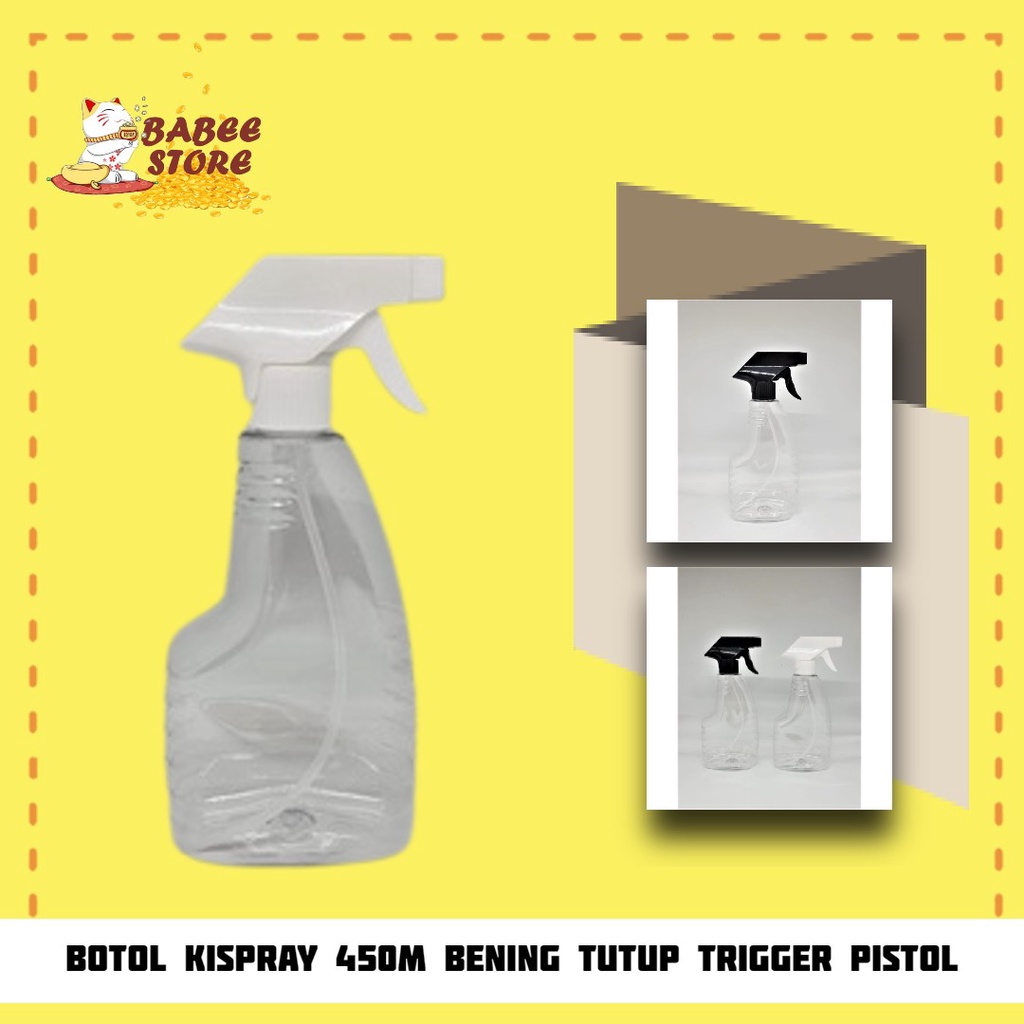 BOTOL SRPAY SEMPROT KISPRAY LAUNDRY - BOTOL KISPRAY 450ML BENING TUTUP TRIGGER KISPRAY N28