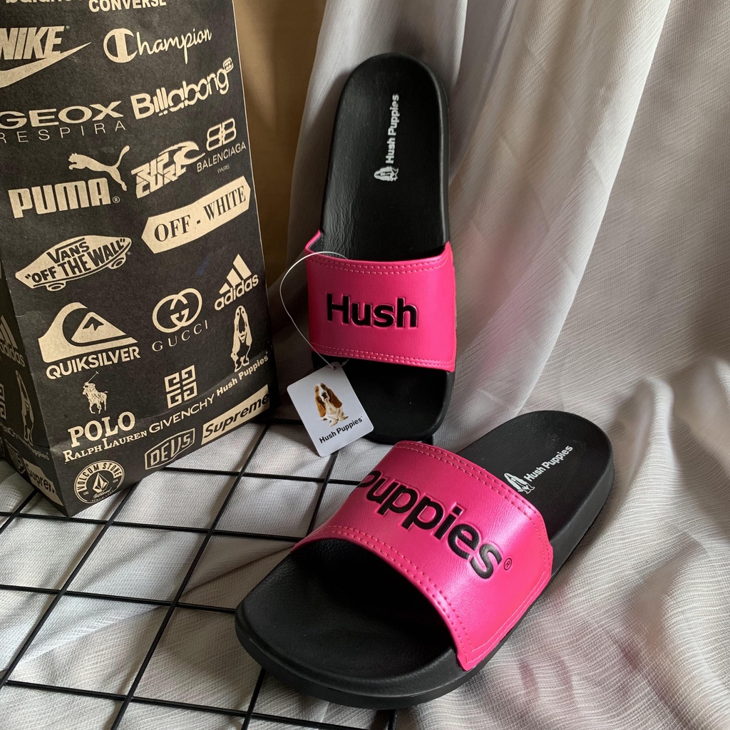 SANDAL SLIDE HUSH PUPPIES SENDAL SELOP SLIDE FLIP FLOP HUSH PUPIES PRIA WANITA MODERN ANTI SLIP TERBARU NYAMAN EMPUK RINGAN MURAH