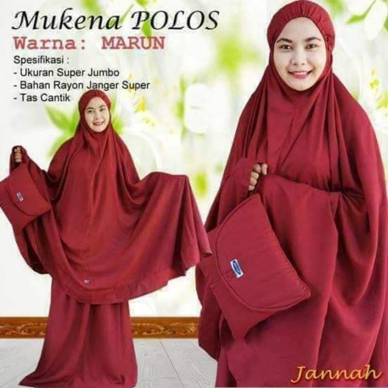 MUKENA EKSKLUSIF BALI POLOS (JANNAH)