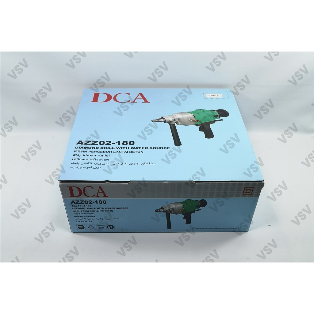 DCA Mesin Bor Coring 180mm AZZ02-180 Diamond Core Drill DCA