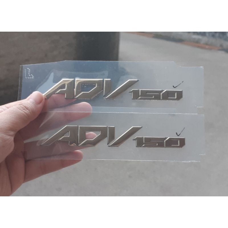 emblem adv 150 gold original losspack sepasang