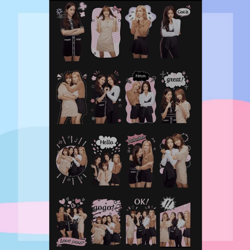 

STIKER WHATSAPP BLACKPINK 24 STIKER 10.000