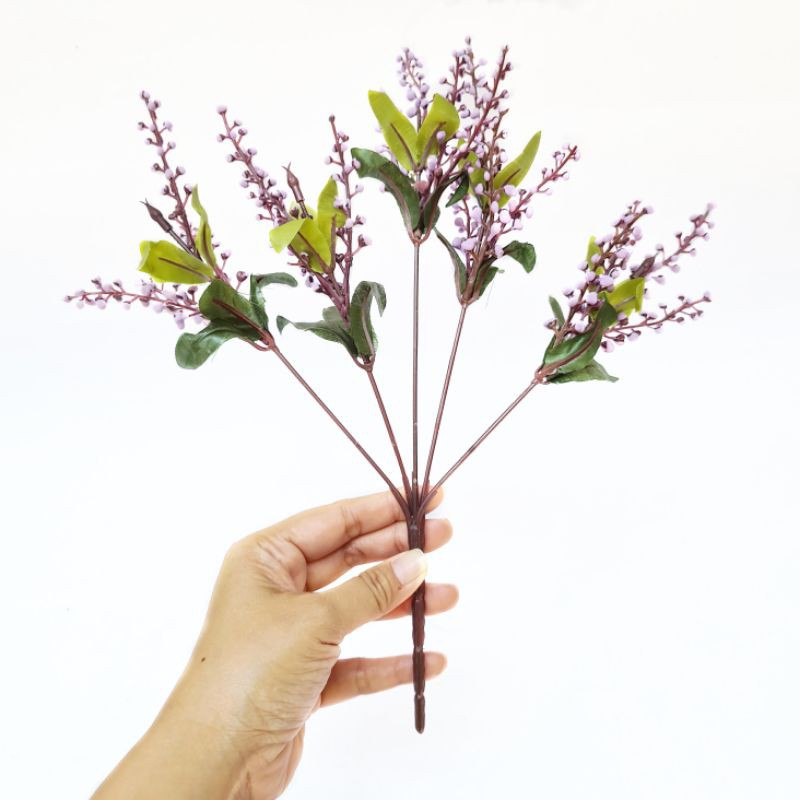 AF16 Bunga Putik Artificial Tanaman Hias Plastik Unik Cantik Dekorasi Rumah Properti Foto