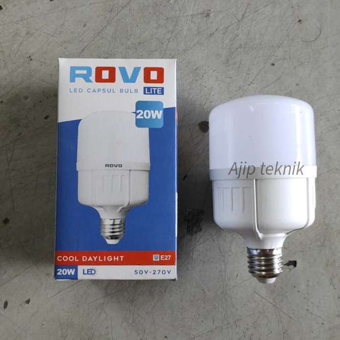 Lampu LED 5 10 15 20 watt rovo anti pecah