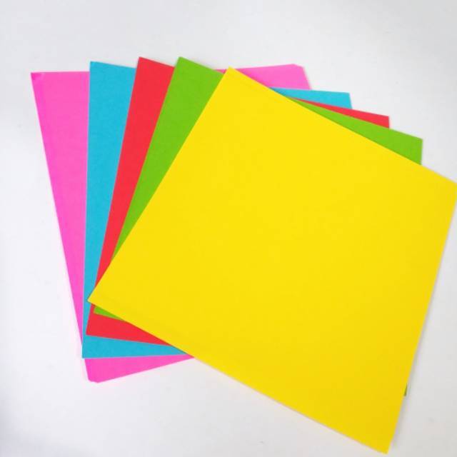

Kertas Lipat Origami Warna Warni 12 16 20 cm Dua Sisi Double Face