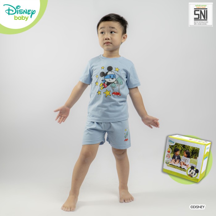 Baju Setelan Bayi Mickey DISNEY Bamboo Cotton DMF270