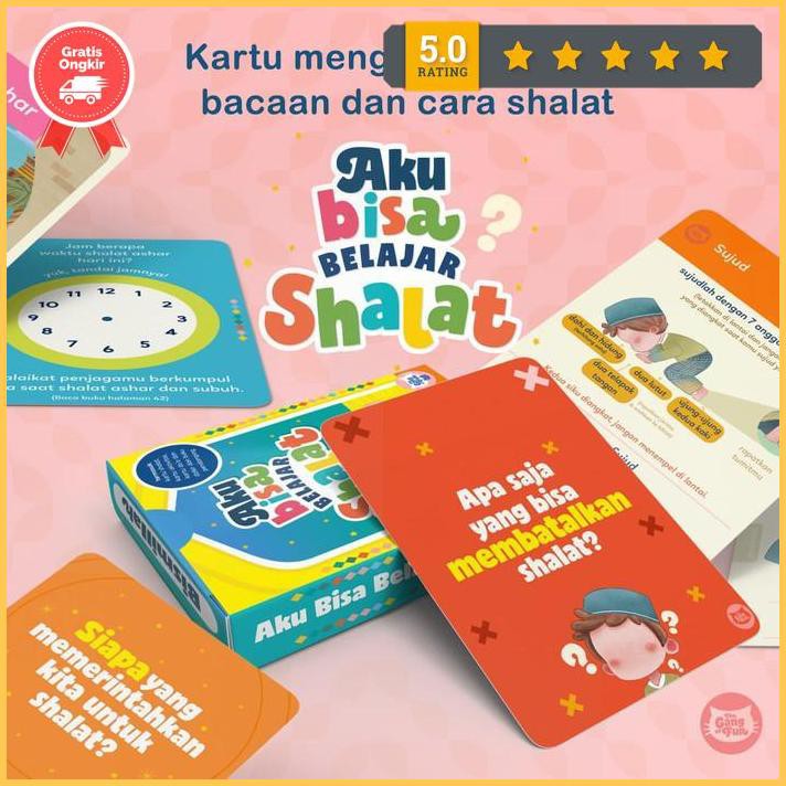 Flash Card Aku Bisa Belajar Shalat (Gerakan, Bacaan & Cara Sholat) Promo