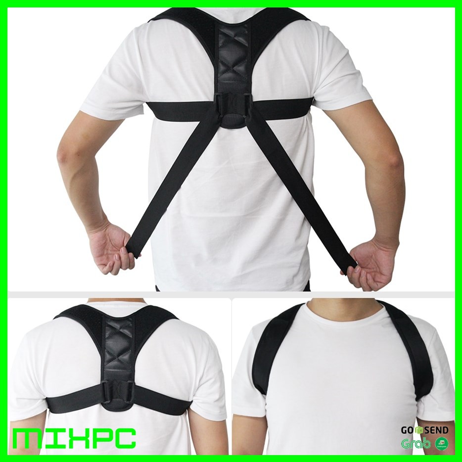 (MAINANKYU) Body Harness Korektor Postur Punggung Size M