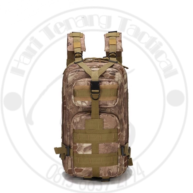 Tas tactical military 3P- bahan kordura- ransel tactical- IMPORT- caril tactical