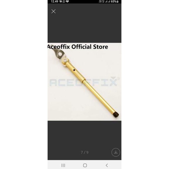 Aceoffix Brompton Kickstand Standar Sepeda Lipat Brompton Pikes 3Sixty Gold