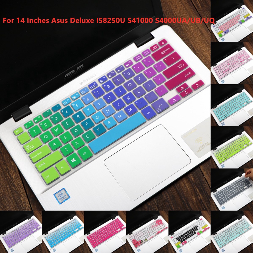 Pelindung Keyboard Silikon Ultra Tipis Untuk Asus Deluxe I58250U S41000 S4000Ua/Ub/Uq 14 Inch