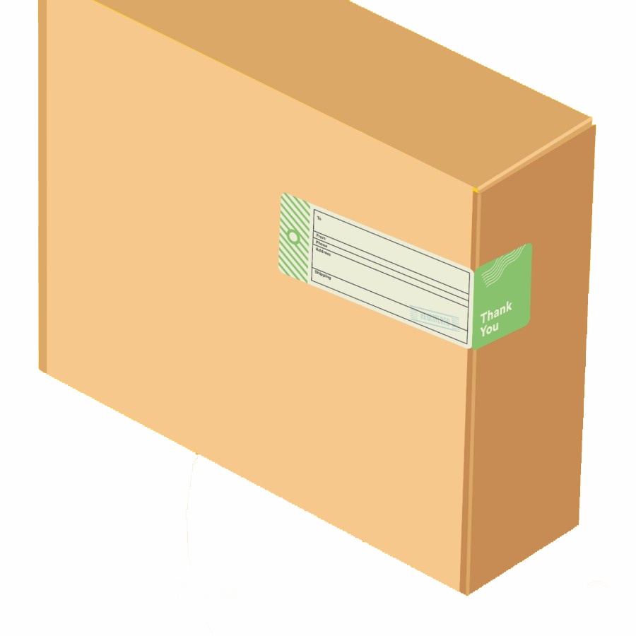 

Shipping Sticker | Label pengiriman - Uk. 4 x 14 cm