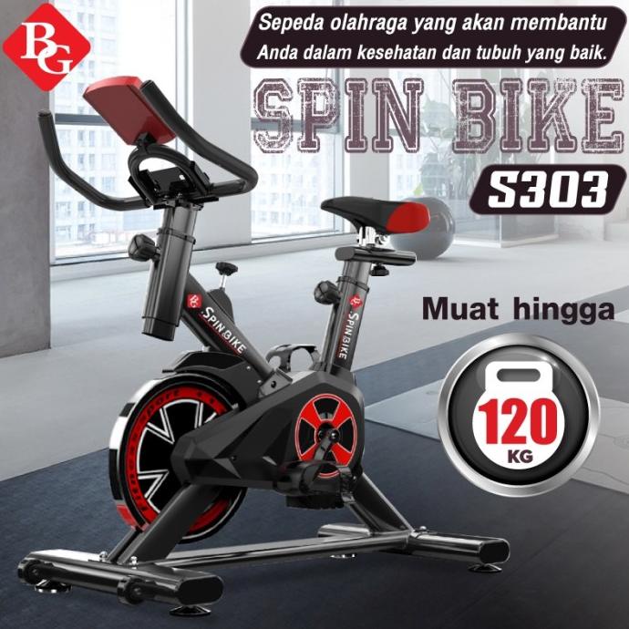 BG SPIN BIKE SPINNING SEPEDA STATIS KARIDO FITNESS MODEL S-303 SD6D45F6FC