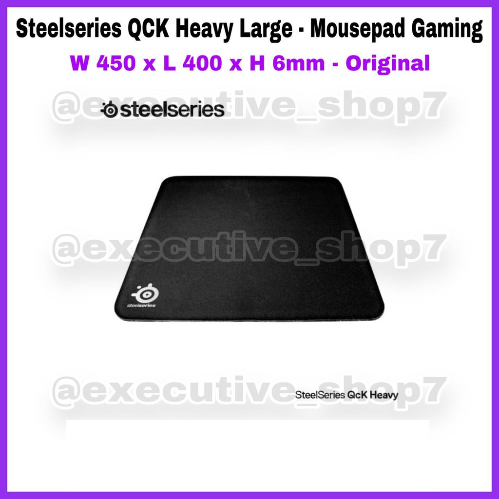 Steelseries Qck Heavy Large - Gaming Mousepad - W 450 x L 400 x H 6mm - Original