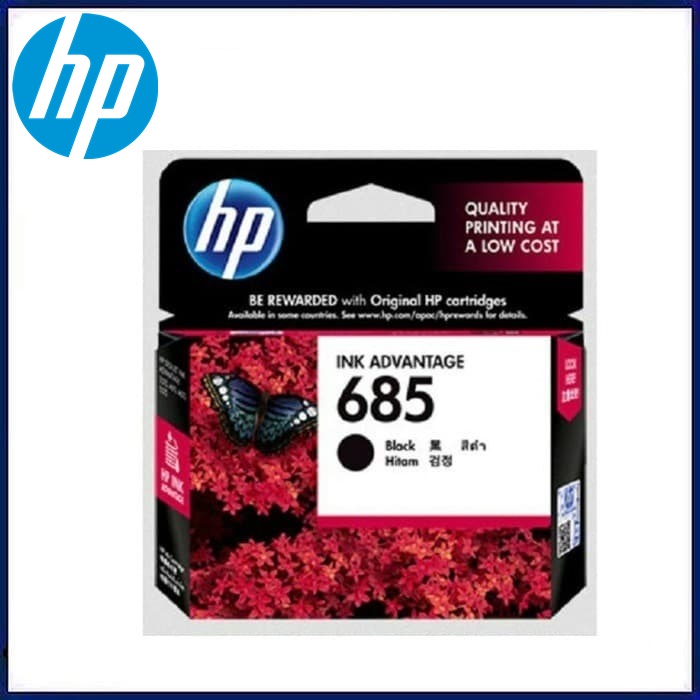 Tinta HP 685 Black Original . tinta printer HP ori