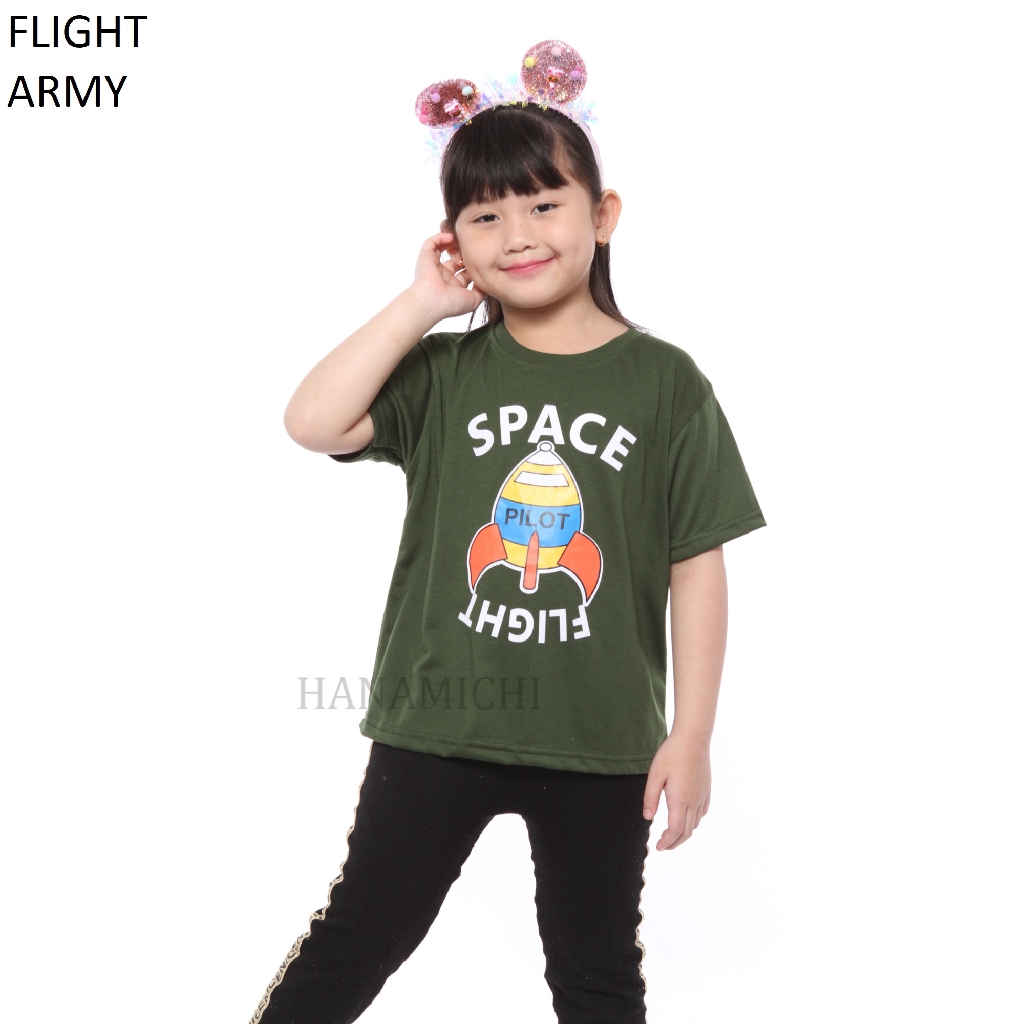 Hanamichi FLIGHT Kaos Anak Lengan Pendek