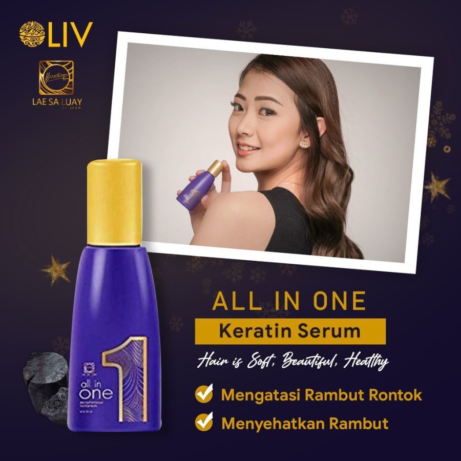 Lae Sa Luay All In One Hair Tonic Keratin Serum Rambut Hair Treatment