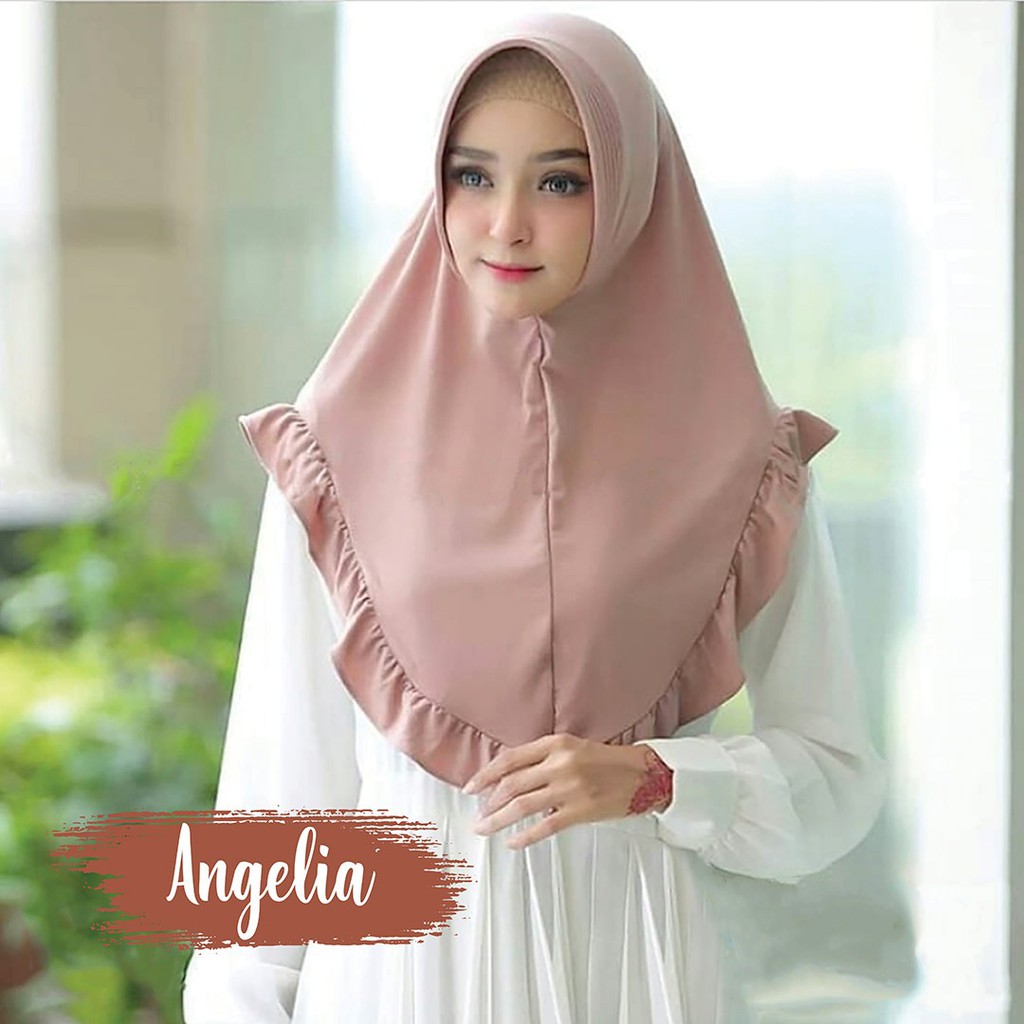 Hijab Instan Bergo Pet Feyza Angelia | Jilbab Instan Pet Kecil Promo kerudung Antem Khimar Rempel